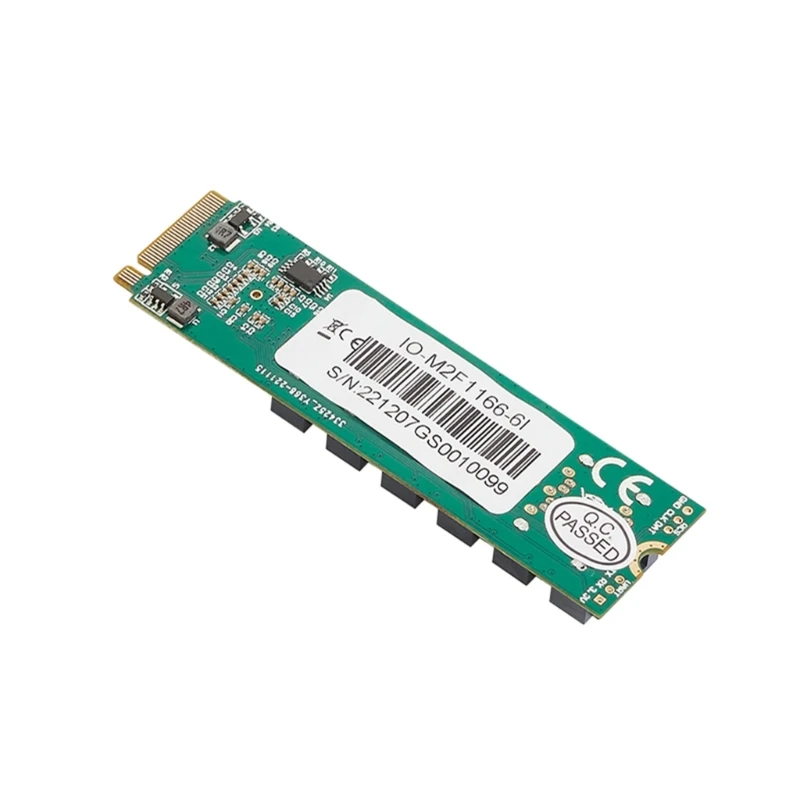 .2-6-портов адаптер SATA3 .2 NVMe-конвертор NVME M-Key 6 gbps SSD SATA3.0 Смяна на карти за разширяване на адаптер - 4