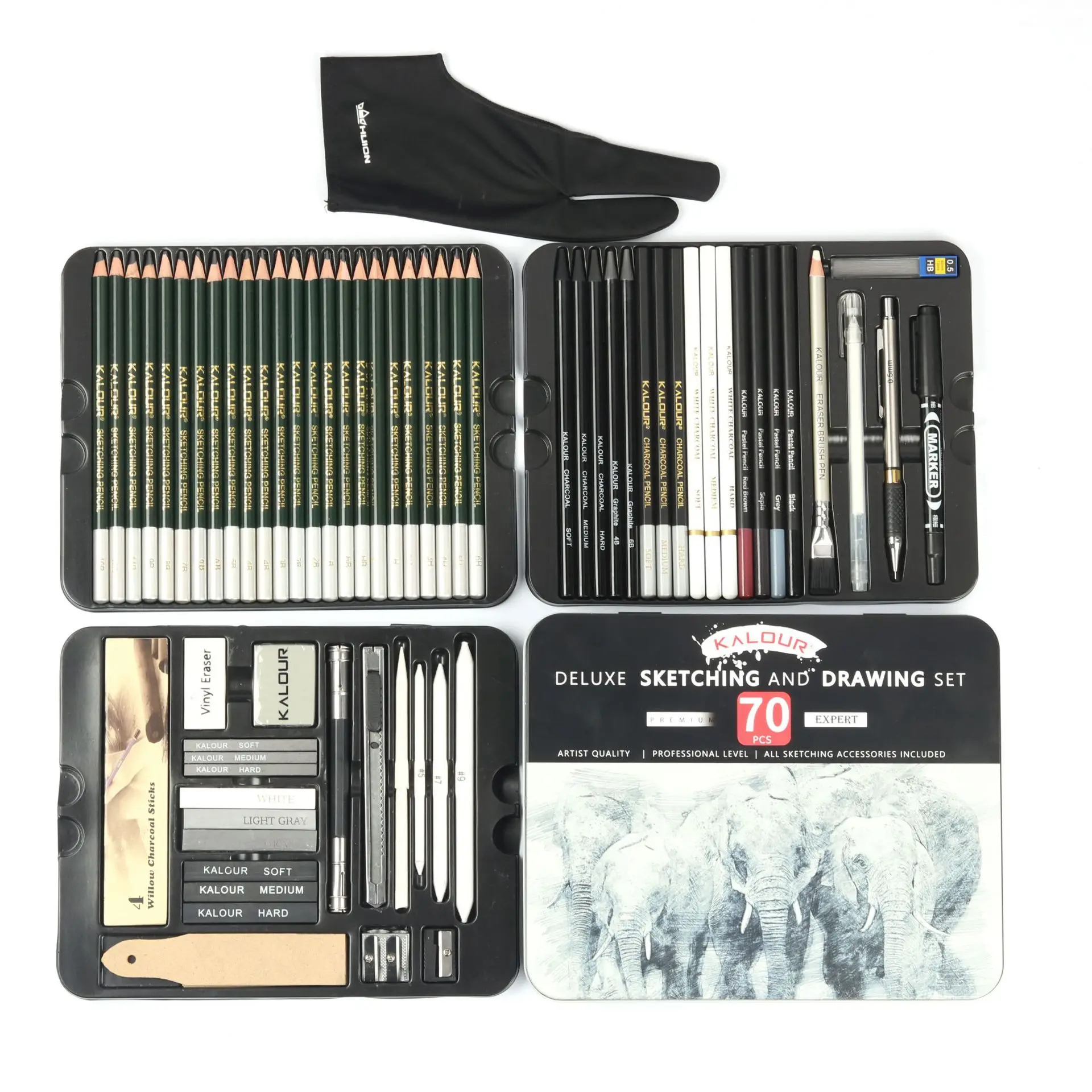 70 бр./компл. молив за рисуване, iron набор от инструменти за рисуване, артистичен молив за рисуване - 2
