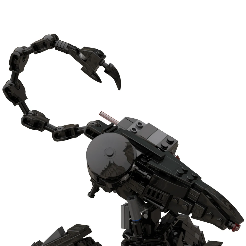 BuildMOC Хоризонтален Черен Робот Разрушител, Военна Машина, Набор от Градивни елементи, Комплекти за Наблюдение на Играта Zero-Dawn, Играчката 