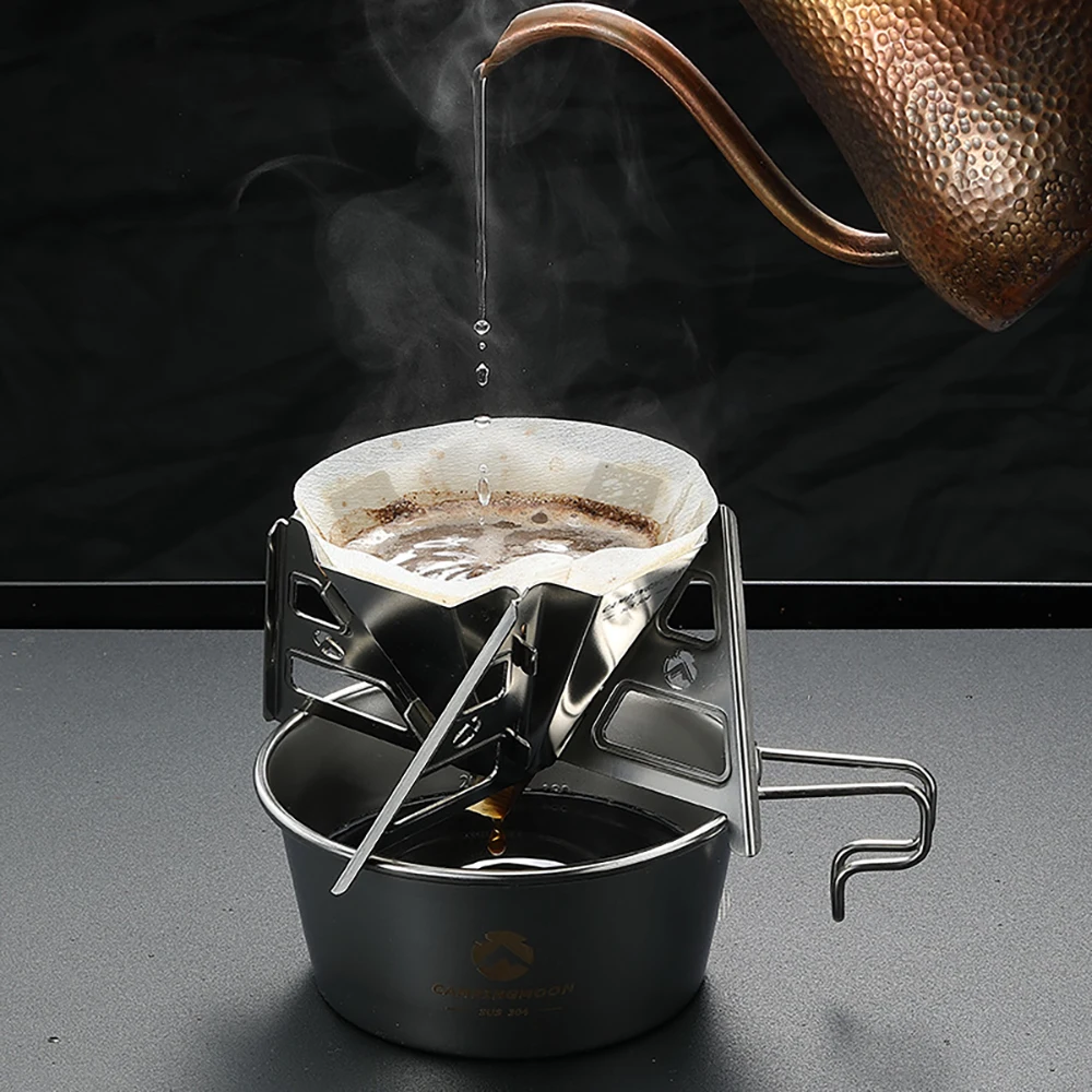 CAMPINGMOON Ръчна кафемелачка с сърцевина от неръждаема стомана за мелене на кафе на зърна на открито, Портативна ръчна мелница за къмпинг, сгъваема дръжка - 5
