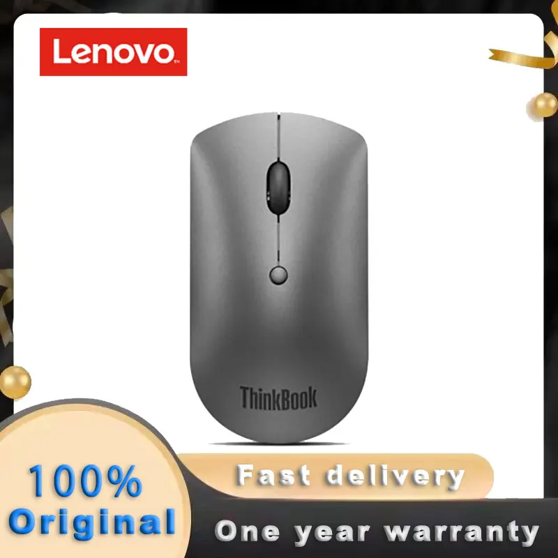 ThinkPad Оригиналната Мишка Lenovo Dual Bluetooth 5.0 За лаптоп Lenovo Офис Мишката 4Y50X88824 Желязо-Сива Мишка Bluetooth Черен - 0