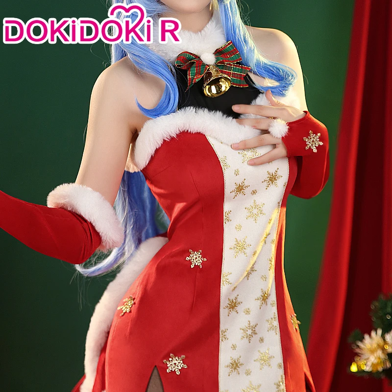 Ганью Cosplay играта Genshin Impact 【S-3XL】 DokiDoki-R Game Genshin Impact Коледна рокля Ганью Додзин Cosplay хубава рокля плюс размер - 1