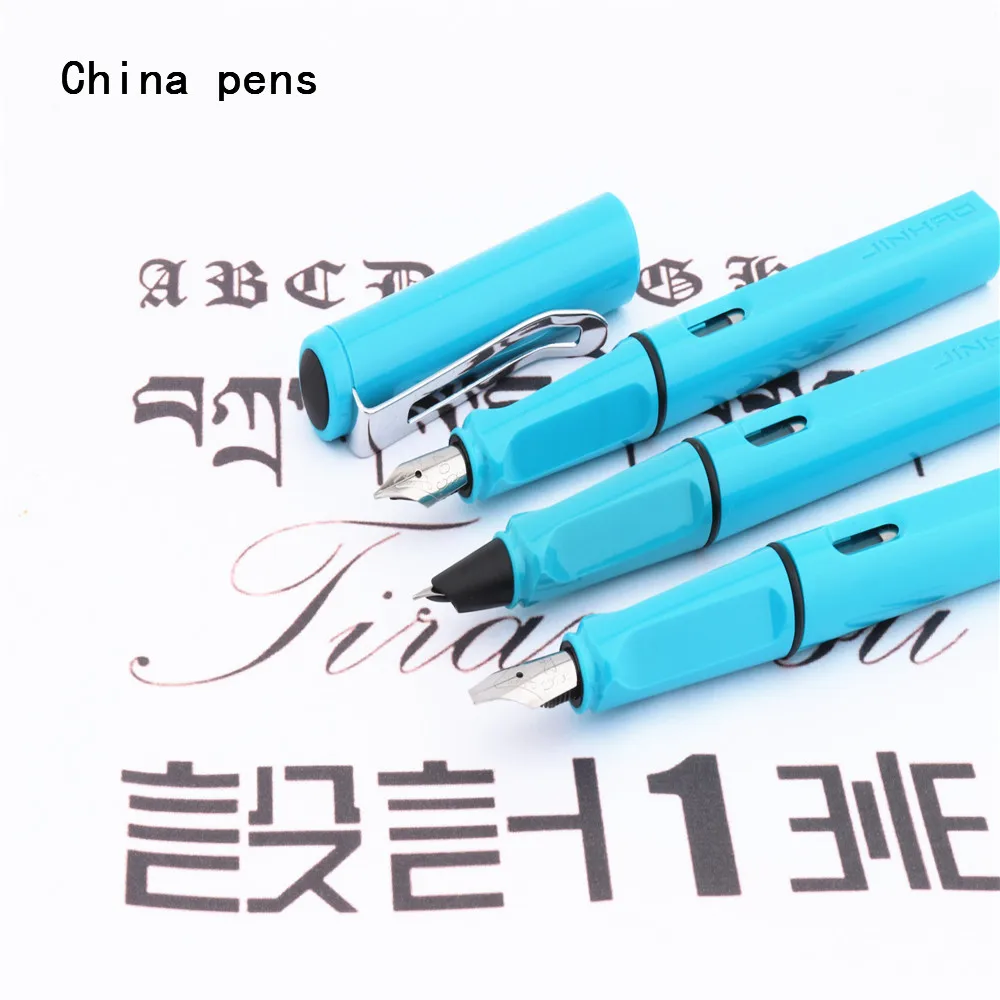 Луксозна Jinhao 873 Небето-синьо Студентски училищна Бизнес-Офис Писалка доставя Студентски мастило химикалки - 4