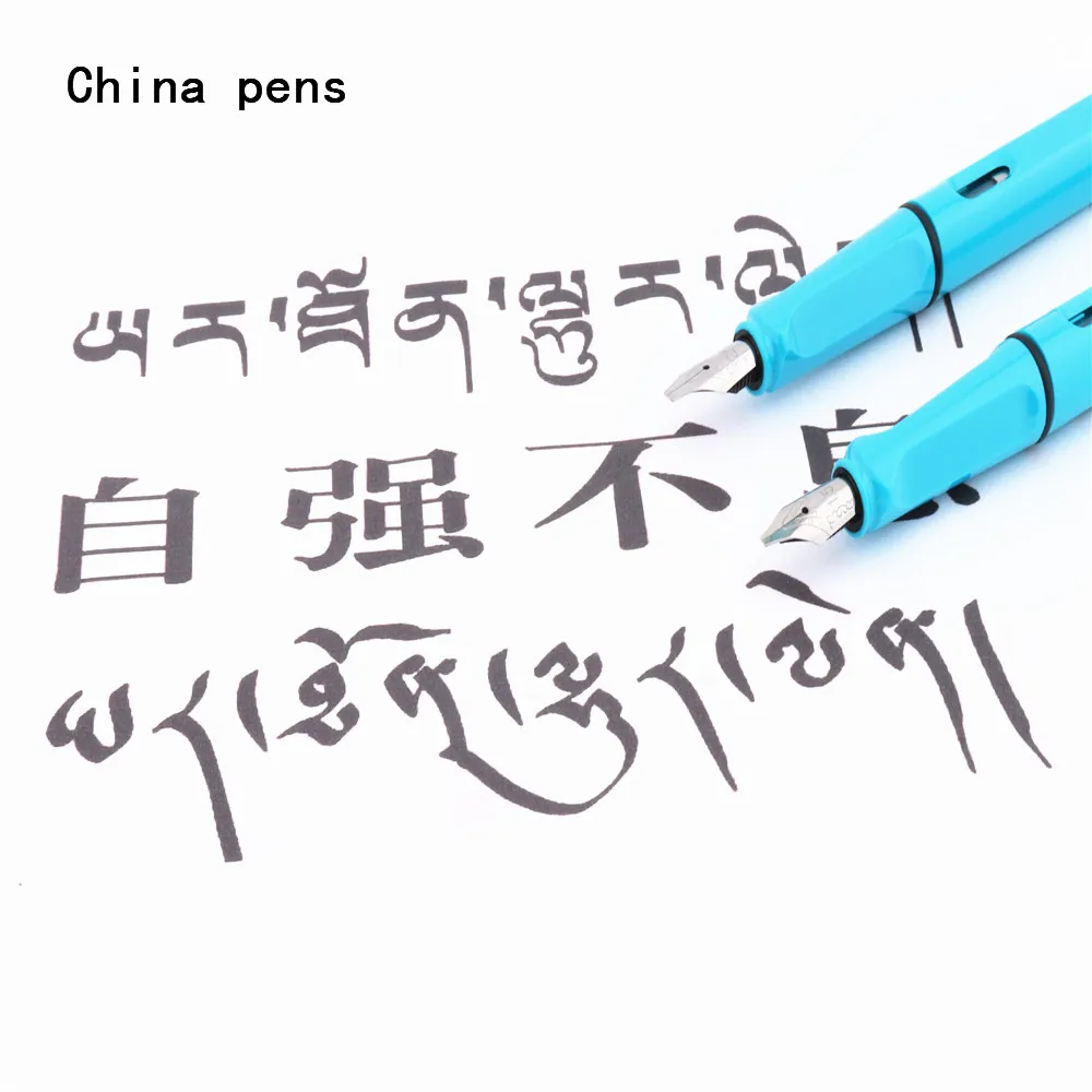 Луксозна Jinhao 873 Небето-синьо Студентски училищна Бизнес-Офис Писалка доставя Студентски мастило химикалки - 5