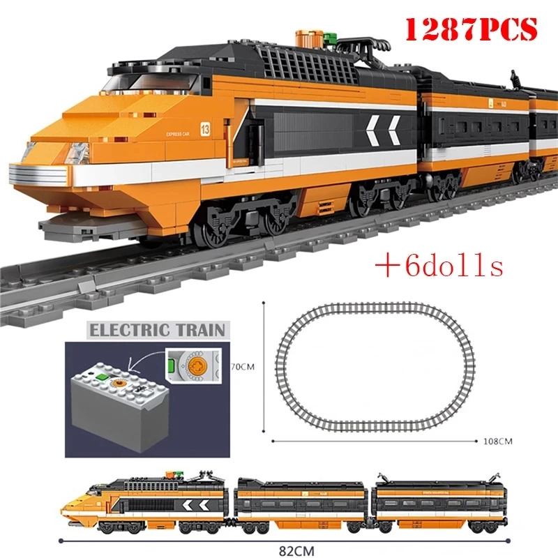 Нов технически високоскоростен влак на батерии Horizon Express Градивен елемент на Модел Играчки За Деца Пъзел - 0