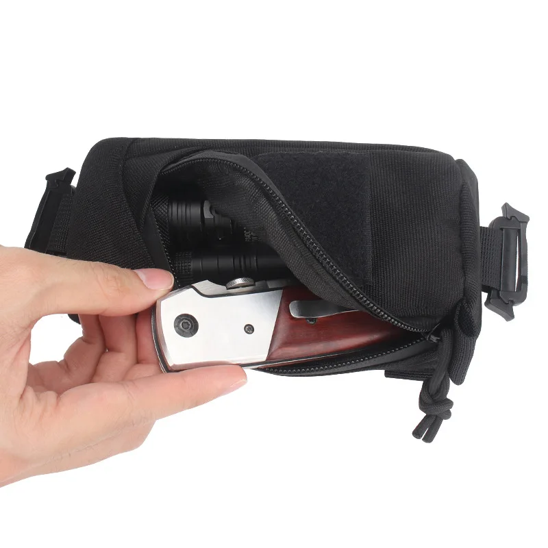 Туристическа чанта тактическа Molle, военна чанта EDC, чанта за инструменти, калъф за телефон, чанта за ловни принадлежности, чанта за през рамо, компактна чанта - 2