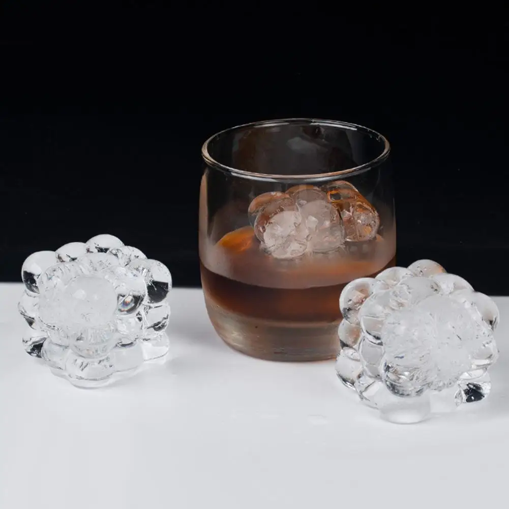 Устройство за приготвяне на кубчета лед, Здрава и гъвкава силиконова форма за лед с 4 мрежи хранително качество, Форма за кубчета лед, Начална форма за кубчета лед, под Формата на тава за лед - 2