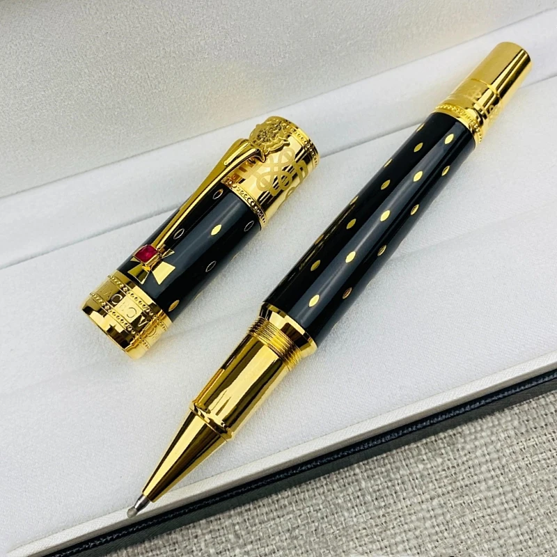 Химикалка писалка Elizabeth Rollerball Pen MB, издаден в ограничен тираж, луксозни офис перьевые химикалки за писане с бриллиантовым капачка със сериен номер - 1