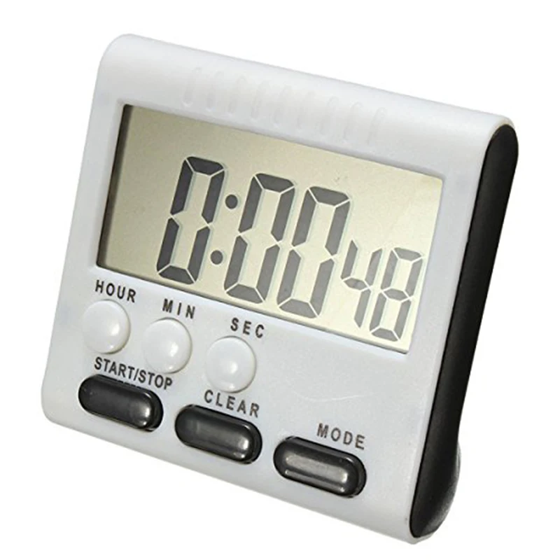 Цифров Таймер за яйца/с кухненски таймер с звуков сигнал за аларма, функция за повдигане и спускане, магнитна поставка, черен - 1