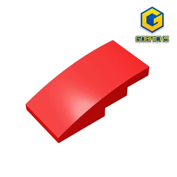 10 бр. Gobricks GDS-660 Наклонени, извити 4 x 2, съвместими с lego 93606, подаръци, детски строителни блокове на 