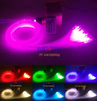 2018 Горещ САМ Тавана Лампа RGBW CREE Туинкъл LED Оптични Междузвездни плафониери 16 W Светлинен Двигател + 200 бр 0,75 mm 2 м Кабели