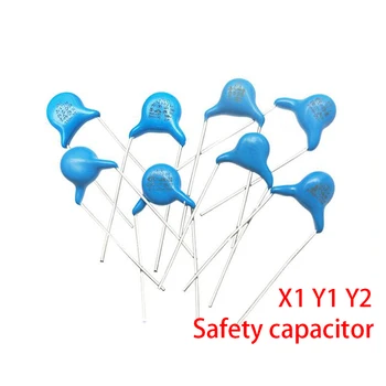 20pcs Защитен кондензатор X1: 400V Y1: 400V Y2: 250V 470PF 1NF 2.2 NF 3.3 4.7 NF NF 10NF