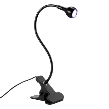395nm Led Uv Лампи С Клипсой На Гъвкава Метална Тръба, UV-Лампа USB, Мини-UV-Гел За Лечение, Настолна Лампа За DIY маникюр