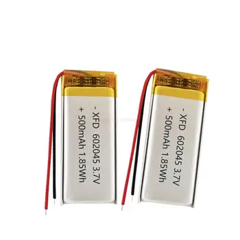 50/100 парчета 602045, литиево-полимерна акумулаторна батерия Li-Po 3,7 По 500 mah