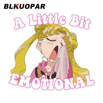 BLKUOPAR 13 см x 11,7 см за кола Sailor Moon, креативна стикер със защита от надраскване, индивидуалност, дъска за сърф, джет, декор за лаптоп