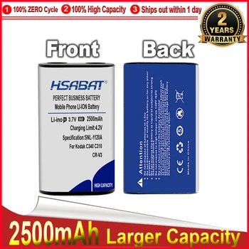 HSABAT 0 Цикъл 2500 mah CR-V3, CR V3 CRV3 Фотоапарат Kodak Батерия за C340 C310 C530 C875 C743 DX6340 C360 C433 D4104 Батерия
