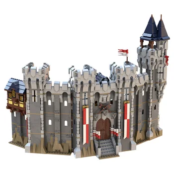 MOC-132314 Соколи, непревземаема крепост, модел на средновековен замък, модулни сгради, блокове, набор от детски играчки (2155 бр.)