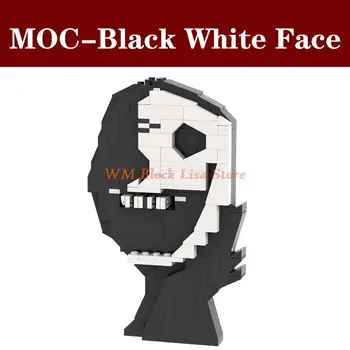 MOC1157, игра, черно на бяло лице, MOC, тухлена герой на ужасите, градивен елемент, развитие на играчка, Детски момче, креативен подарък на Приятел