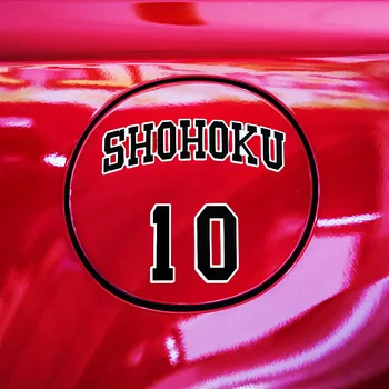 Автомобилни Стикери SLAM DUNK Баскетбол Shohoku Sakuragi Hanamichi № 10 Kaede Rukawa За Капак На Резервоара, Прозорци Багажника на Мотоциклет L10