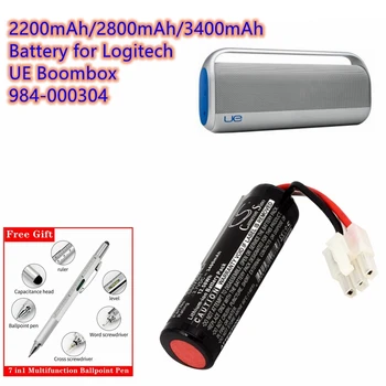 Батерия за динамиката на 2200 mah/2800 ма/3400 mah DGYF001, GPRLO18SY002, 533-000096 за Logitech UE Boombox, 984-000304