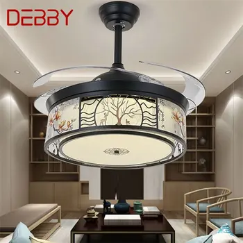 Вентилатор на тавана DEBBY Лампа без нож с дистанционно управление Модерен прост творчески led за дома за хол