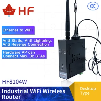 Високоскоростен мрежов порт за връзка с Ethernet Wi-Fi Безжичен Рутер за Wi-Fi Прозрачна Предаване на Данни на WIFI-рутер HF8104W