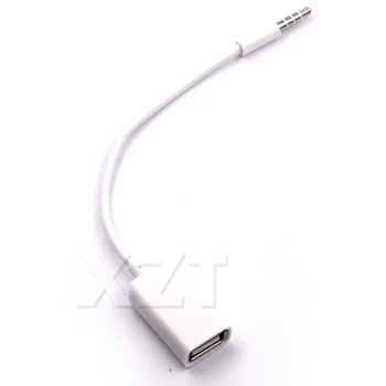 Включете AUX Audio 2.0 кабел usb удължителен кабел конвертор Кабелна път MP3 3,5 мм 1 бр Конектор за USB високо качество