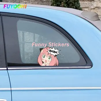 Забавен Стикер FUYOOHI за Ени Wakuwaku Spy X Family Peeker Автомобилни Стикери Аниме Слънчеви Етикети Винил Протектор на Вратата на Колата