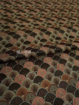 Китайска класика Брокат жаккардовый атлас вълнообразни обвивка на коприната плат Сатен de soie Satén коприна hanfu плат САМ patchworkbag