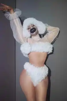 Коледен костюм на певицата женски костюм ди-джей bar гого costume DS