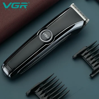 Машина за подстригване, професионален електрически тример за мъже, акумулаторна самобръсначка за подстригване със стоманени глава, безжична машинка за оформяне на брада