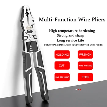 Многофункционални клещи за електротехник YLONGDAO, разнообразни хардуерни инструменти, Устройство за източване на кабели, Кабелен нож, ръчен терминал, Ръчен инструмент за пресоване на
