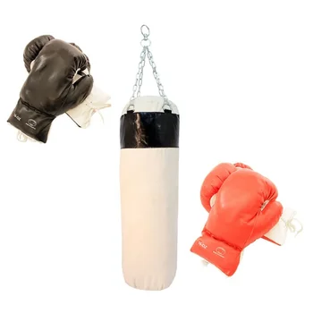 Нови 2 чифта боксови ръкавици с боксерским чанта за тяло-Тренировъчен комплект за таекуондо, фитнес, бокс с торба с пясък