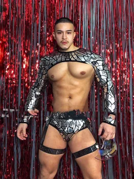Облекло Гого за мъже и жени в барове и нощни клубове секси night ds silver технология future theme-рефлексен облекло за изпълнения