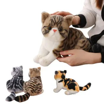 Огромни мини-играчки с имитация на животното, котки, Красиви животни, мека кукла-имитатор, Великден Коледен подарък за рожден Ден, детски играчки, интериор на спалня