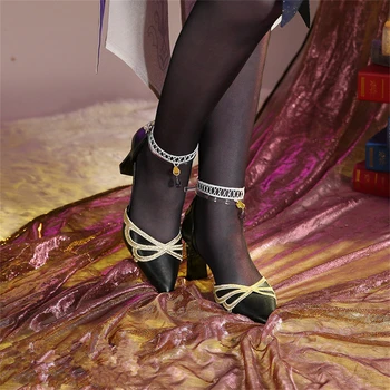 Предпродажа AGCO Genshin Impact Lisa cosplay обувки дамски обувки на висок ток
