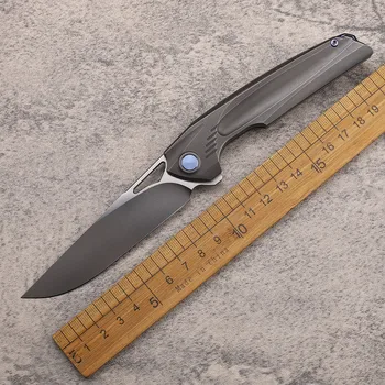 Сгъваем нож-крило M390, стоманен нож, дръжка от титанова сплав, лагери, ловен нож на улицата, EDC, джобен инструмент, нож