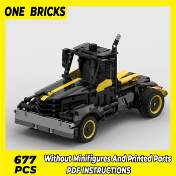 Строителни блокове OneBricks Moc, серия модели автомобили, Американски камион 42151, Набор от технологични тухли, Играчката 