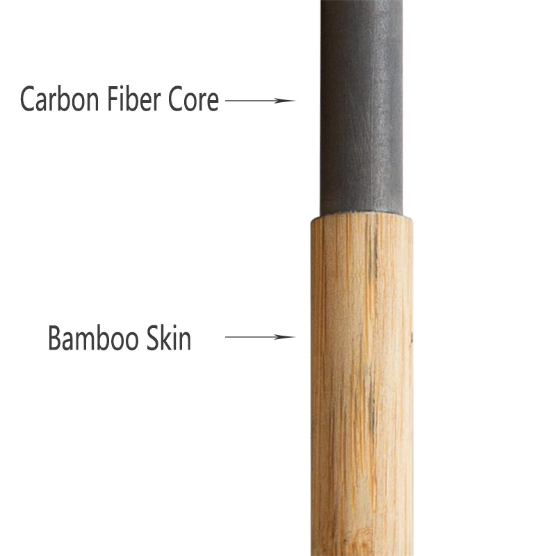 110 г Бамбукови треккинговых пръчки, изработени от въглеродни Влакна; Туристически щеки; Преносими Сгъваеми Външни бастуни; Аксесоари за маршируване на пръчки - 3