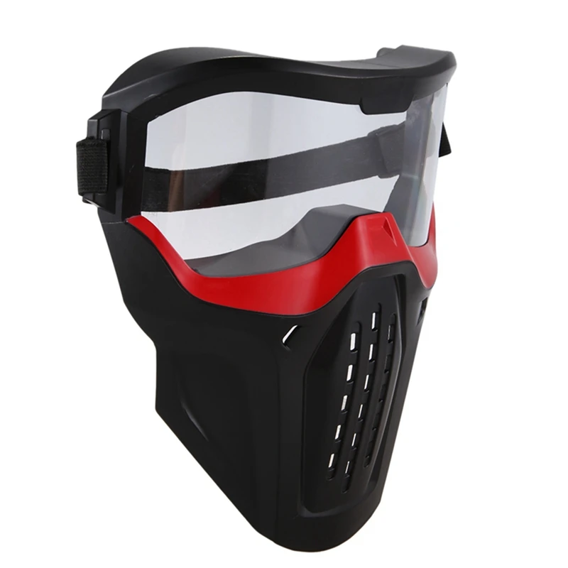 2X маска, предпазни очила за игра Nerf силен вятър Out Door, червен - 1