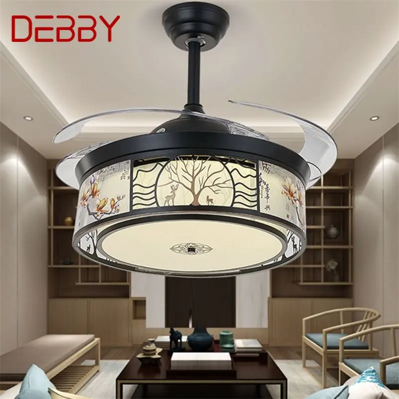 Вентилатор на тавана DEBBY Лампа без нож с дистанционно управление Модерен прост творчески led за дома за хол - 0