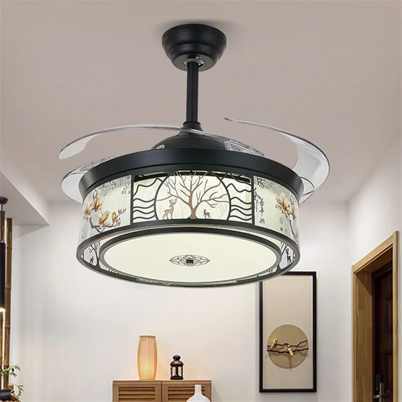 Вентилатор на тавана DEBBY Лампа без нож с дистанционно управление Модерен прост творчески led за дома за хол - 1