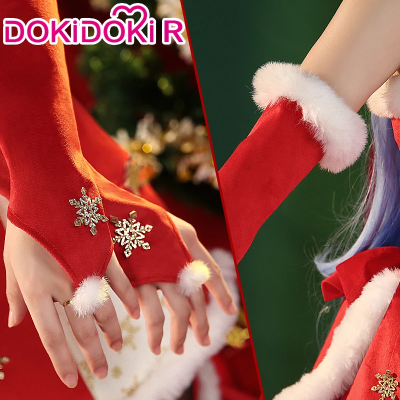 Ганью Cosplay играта Genshin Impact 【S-3XL】 DokiDoki-R Game Genshin Impact Коледна рокля Ганью Додзин Cosplay хубава рокля плюс размер - 3