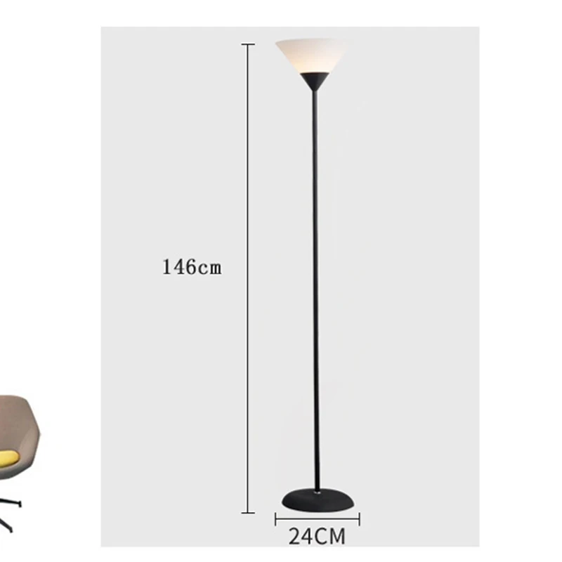 Креативни led лампиона, черно бял корпус лампа, подходящ за вътрешно осветление, декоративна лампа в хола, спалнята и кабинета - 5