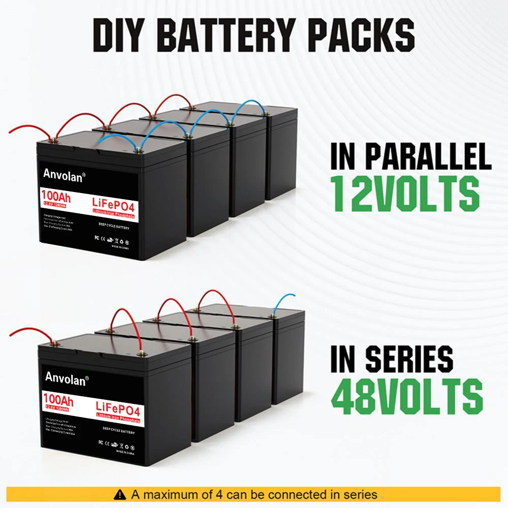 литиева батерия lifepo4 12v 100Ah lfp batterie по поръчка 6Ah 12Ah 18Ah 30Ah 50Ah 100Ah 150Ah 200Ah 300Ah 250 amp Батерия - 4