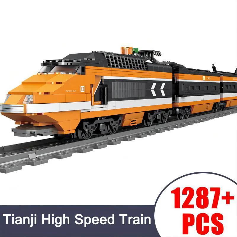 Нов технически високоскоростен влак на батерии Horizon Express Градивен елемент на Модел Играчки За Деца Пъзел - 1