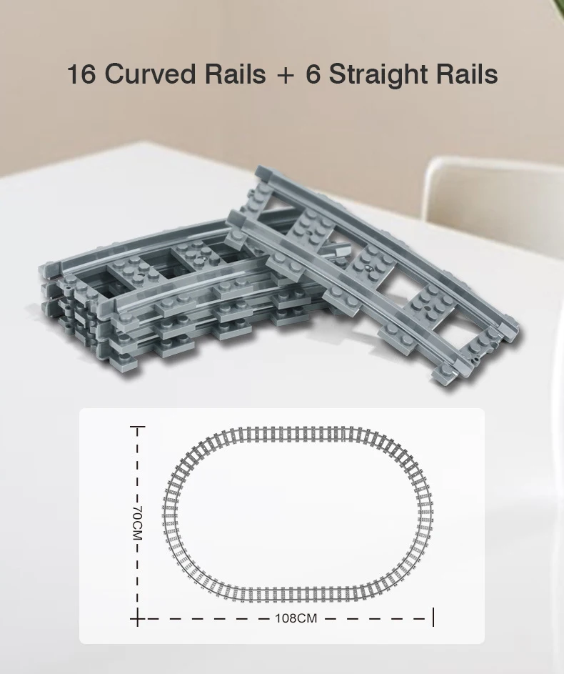 Нов технически високоскоростен влак на батерии Horizon Express Градивен елемент на Модел Играчки За Деца Пъзел - 5