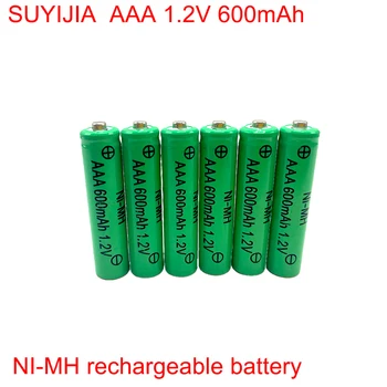 1.2 AAA Ni-MH акумулаторна батерия 600 ма за часовник дистанционно управление на светкавици, Играчка игрова конзола MP3/MP4 Цифров фотоапарат