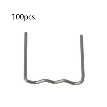 100 бр предварително нарязани на плоски скоби с диаметър 0,8 мм за заваряване на пластмасови телбод