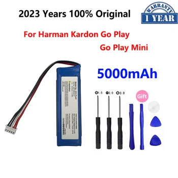 100% Оригинални Сменяеми Батерия с Капацитет 5000 mah За JBL Harman Kardon GoPlay Go Play Mini Pack Говорител GSP1029102 01 Bateria 